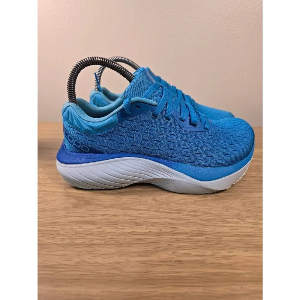 Topo Athletic Atmos Women's Size 6 Blue White Cushion Running Shoes Sneakers
